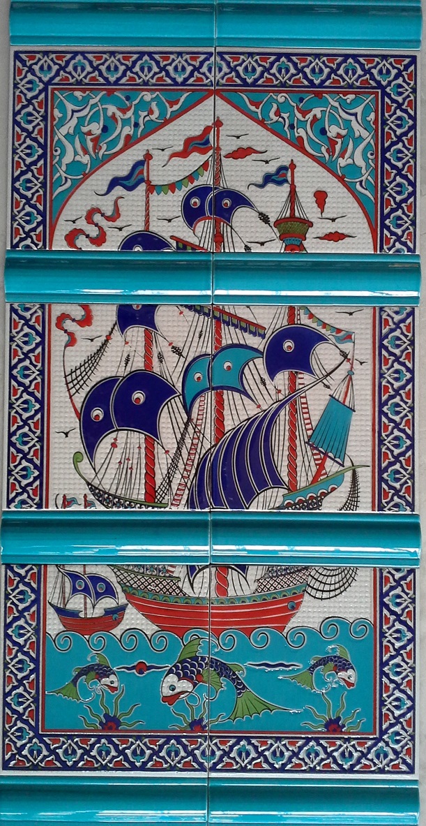 40X80 cm Çini Pano-7